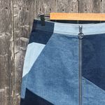 Intermix  Color Block Mini Skirt Photo 4