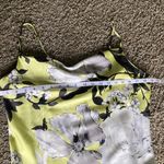 Sara Michelle Floral Cowl Neck Satin Slip Maxi Dress NWT Yellow Size M Photo 4