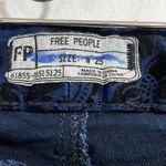 Free People jeans pants Indigo Jacquard Copperhead Flocked skinny stretch 25 Photo 3