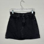 Madewell  Rigid Denim A-Line Mini Skirt: Grommet Edition Photo 4