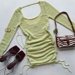 Princess Polly NEW  Mya Long Sleeve Mini knit Dress Photo 1