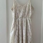Lush Clothing Lush women’s Cream Lace mini Dress Cottagecore boho size small Photo 0