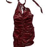 Topia Ruched Bodycon Dress Red Photo 3