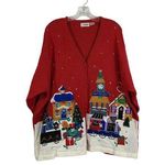 V J Women's North Pole Christmas Sweater Red Size 2X Photo 0