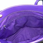 Coach City Zip Tote in Crossgrain Leather F37785 Purple Handbag Purse Dust Bag Photo 9