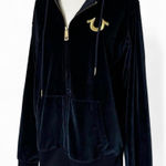True Religion  Dark Blue Velour Jacket Photo 0