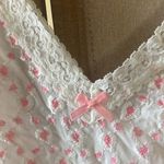 Chic Lace thong style lingerie with Pink Details osfm White Size undefined Photo 1