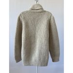 Women's Cream Chunky Knit 100% Hand Made,  Sz: L? Check Measurements (b15B) Photo 2