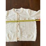 Grace Karin  White Sweater Cardigan with gold buttons size XL Photo 3