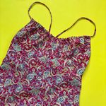 EXPRESS Vintage 90s Y2K Sleeveless Red Paisley Midi Dress Photo 1