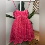 Hutch  Lenzy Strapless Pink Pleated‎ Mini Dress princess poofy size NWT Photo 5