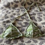 Amazon Green Zebra Bikini Top  Photo 2