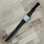 Seiko Vintage Ladies Watch Rare Striped Gray Dial Two-Tone Case Leather Strap Photo 10