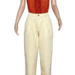 Poupette St. Barth  Singlet Bibi Top, Orange Cotton Tropical, Small Photo 1