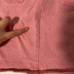 Vintage Street Worn women’s embroidered pink denim miniskirt — fits size 0 Photo 6