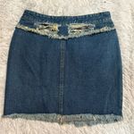 POL NWT‎  Blue Cream Mini Skirt Casual Cargo Photo 1
