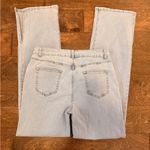 NWOT High Waisted Flare Jeans Wide Leg Split Ankle Bell Bottoms Blue Size 12 Photo 3