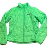 Patagonia Nano Puff Quilted Insulated Jacket Lime Green Women's Small Primaloft Photo 0
