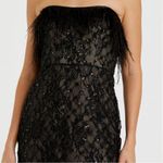 Mac Duggal NWT Embellished Feather Strapless Column Dress Black Size 12 Photo 2
