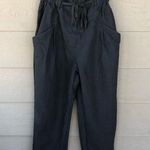 ZARA Green High Waist Paper Bag Pants Size M Photo 0