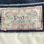 Vintage Polo Ralph Lauren Flared Jeans 90s Y2K Button Tab Waist Blue Denim 28 Photo 6