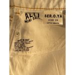 Ser.O.Ya Alli Distressed Mini Denim Skirt Optic White Arizona Size 24 NEW Photo 9