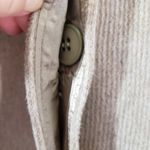 KAREN Women's Medium Tan Pinstripe Button Front, Vintage Coat Photo 12