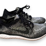 Nike  Women's Free RN Flyknit 2018 White Black‎ Mesh Sneakers Sz 9 Photo 0