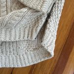 LL Bean Women's Signature Cotton Fisherman Tunic Sweater in Cream Size M Size M Photo 5