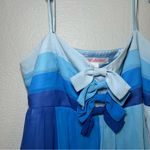 Betsey Johnson Blue Ombré Babydoll Dress 100% silk women’s 10 party event girly Photo 1