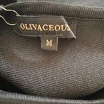 Olivaceous women's size medium black long sleeve ribbed mock neck bodysuit Photo 11