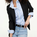 J.Crew One Button Blazer Black New Womens 6 Black Academia Career Photo 0