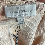 Lucky Brand  Women's Shell Pink Embroidered Long Sleeve Blouse Size S. NEW Photo 8