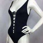 Nasty Gal New One Piece Swimsuit Black M Photo 3