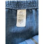 VTG IC Collection Lagenlook Asymmetrical Linen Chambray Zip Shirt Skirt Set XL Blue Photo 12