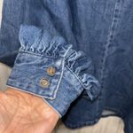 Womens Size M J.Crew Chambray Denim Top EUC Blue Size M Photo 4