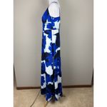 Banana Republic  Slip Dress Womens 12 Blue Maxi Magnolia Floral Long Babydoll Photo 6