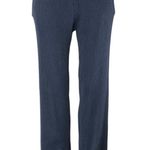 Tory Burch Sport Navy Cashmere Rib Knit High Waist Straight Trousers Pants S/P Photo 0