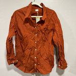 Aritzia New Aritiza Wilfred Free Relaxed Poplin Shirt Copper Red Size Small Photo 2