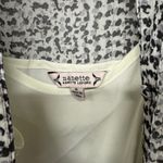 Nanette Lepore Womens Sugar Sizzle Shirt Dress 3/4 Sleeve Black White 4 Small Photo 9