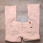 7 For All Mankind  blush pink flare  corduroy jeans size 28 Photo 3