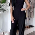 Dress the Population Tiffany One-Shoulder Jumpsuit in Black Size Small NWT Photo 3