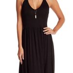 Go Couture  Black Maxi Dress M Medium Halter Tie Neck Photo 2