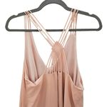 Dainty Hooligan Strappy Back Dress Womens Size L Chiffon Sleeveless Blush Pink Photo 4