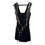 Karen Millen  Silk Beaded Sequin Mini Dress Asymmetric Party Formal Red Carpet 8 Photo 1