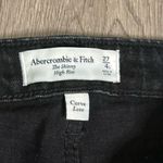 Abercrombie & Fitch The Skinny High Rise
Split Raw Hem Black Stretch Jeans 27 Photo 10