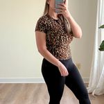 AQUA Leopard Print T-Shirt M Mobwife Baby Tee Photo 5