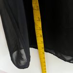 Vintage Black Polka Dot Mesh Top‎ Sheer Y2K 2000s Glam Coquette Clubwear XL Photo 5