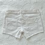 American Eagle  Outfitters White Low Rise Shortie Jean Shorts Photo 1