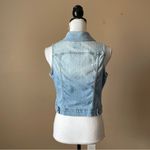 Old Navy | Blue Light Wash Sleeveless Denim Jean Jacket Sz S Photo 5